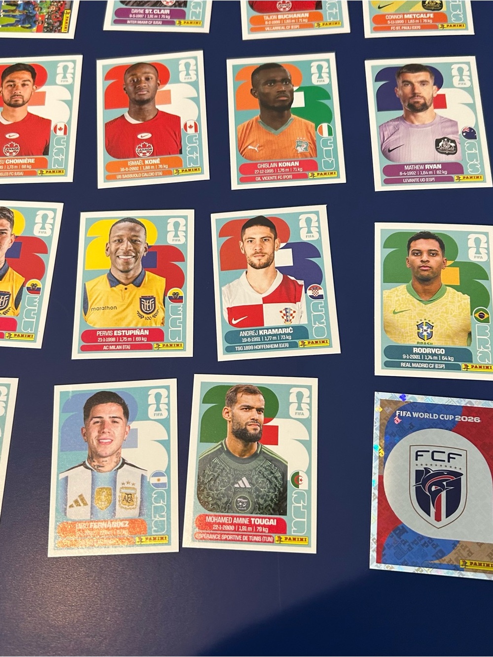 Panini Multicolor Football Sticker Collection on Navy - Picture 5 of 7